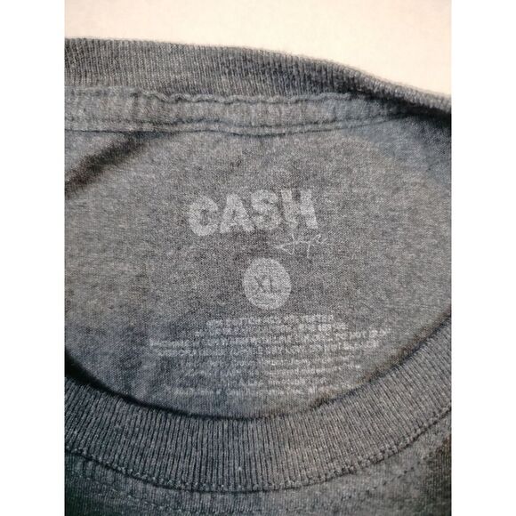Johnny Cash The Man In Black Men's T-Shirt Large Gray Graphic Short‎ Sleeve - Picture 3 of 8